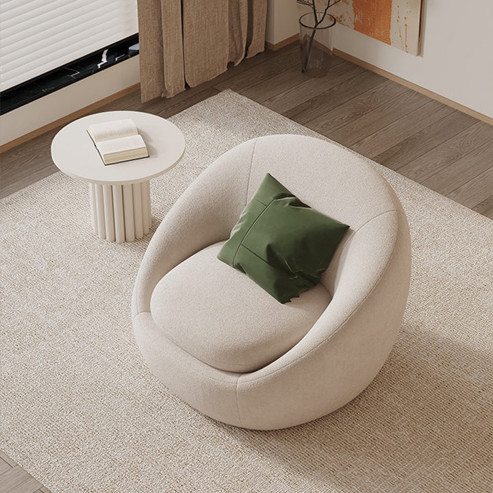 一人掛けソファ|クリーム風 モダンかわいい おしゃれ