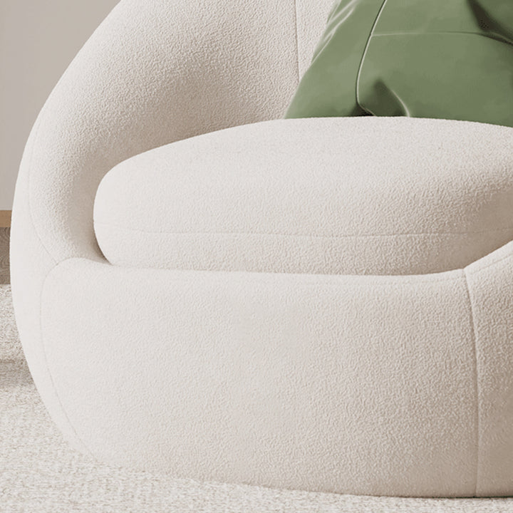 一人掛けソファ|クリーム風 モダンかわいい おしゃれ