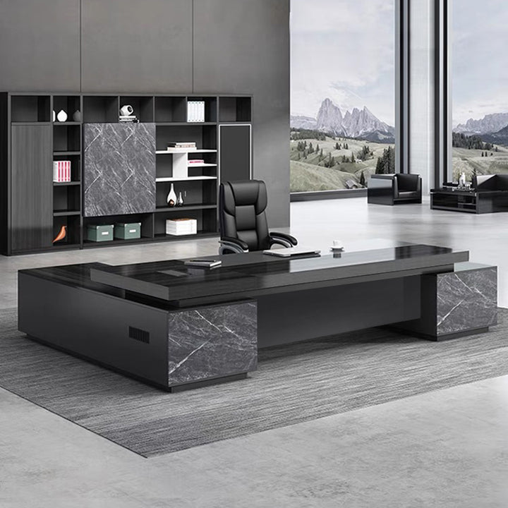 エグゼクティブデスク・社長机|モダン風 スタリッシュ 選べる7サイズ