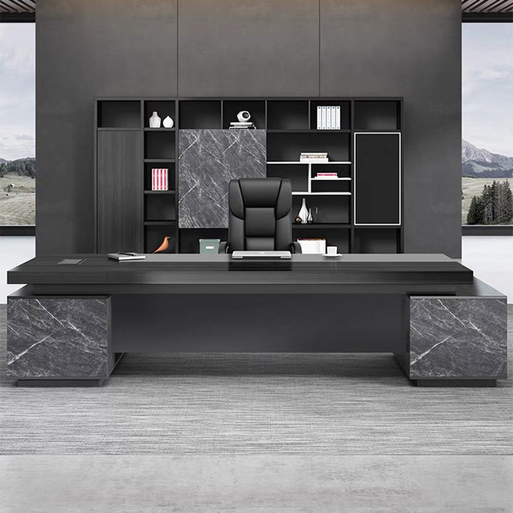 エグゼクティブデスク・社長机|モダン風 スタリッシュ 選べる7サイズ