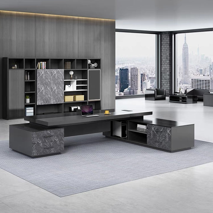 エグゼクティブデスク・社長机|モダン風 スタリッシュ 選べる7サイズ