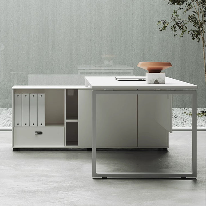 エグゼクティブデスク・社長机|エレガンス・ホワイト