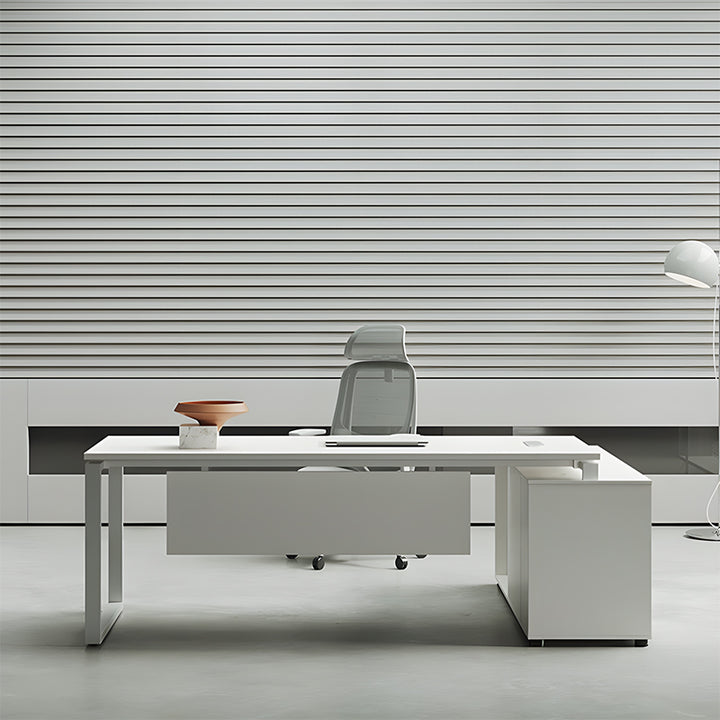 エグゼクティブデスク・社長机|エレガンス・ホワイト