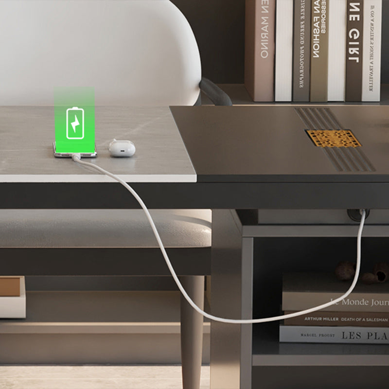 エグゼクティブデスク・社長机|シンプルモダン 高級感 茶盤付き