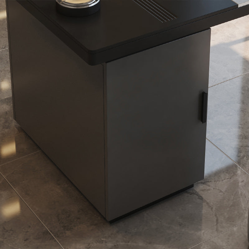 エグゼクティブデスク・社長机|シンプルモダン 高級感 茶盤付き