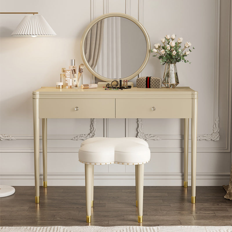 ドレッサー|クリーム風 かわいい 小型 セット