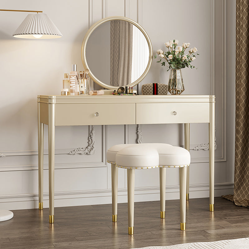 ドレッサー|クリーム風 かわいい 小型 セット