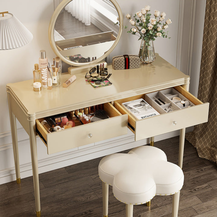 ドレッサー|クリーム風 かわいい 小型 セット