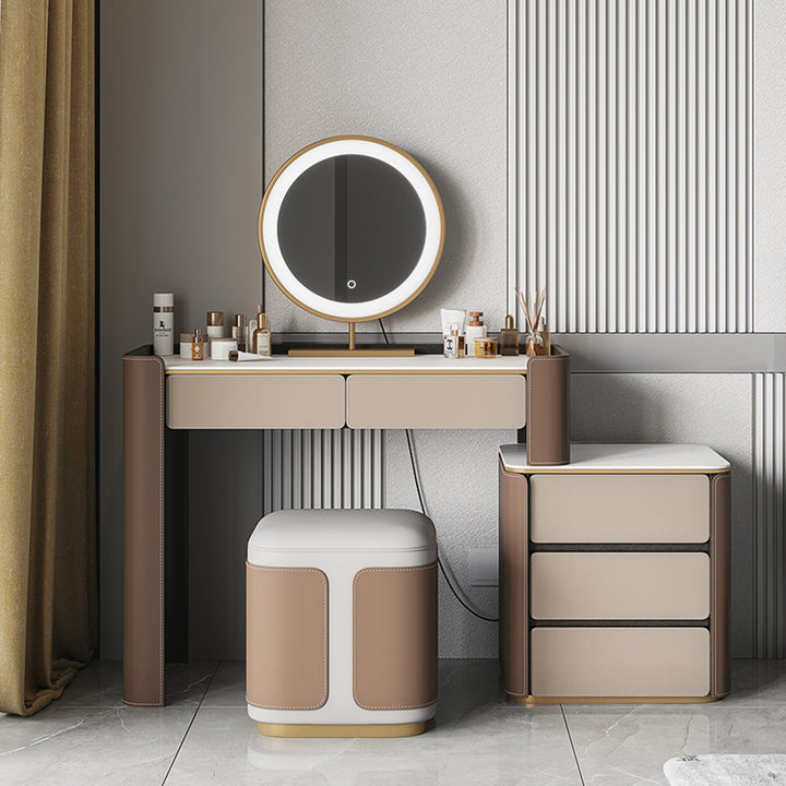 ドレッサー|高級感 シンプル セット 選べる2種