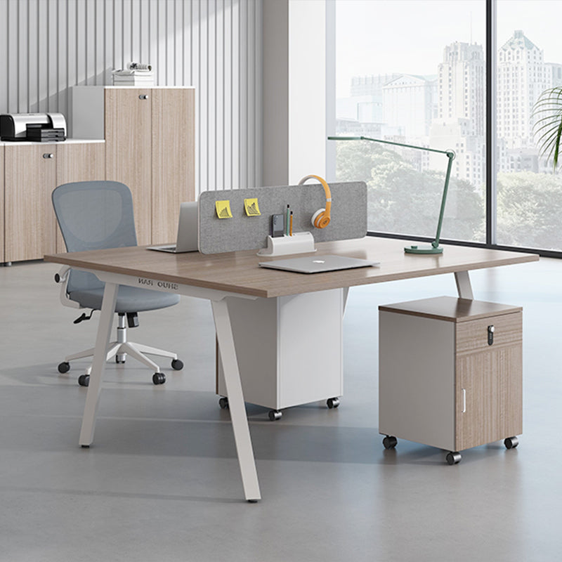 オフィスデスク・事務机|イタリア風 収納付き スチール脚