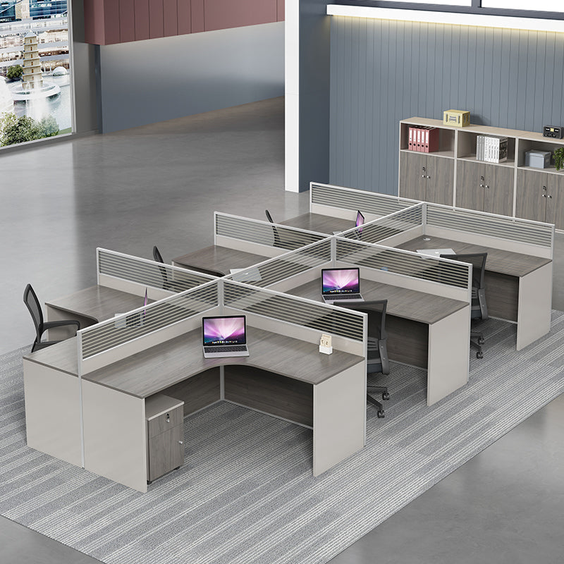 オフィスデスク・事務机|モダン L型 防音パネル付き