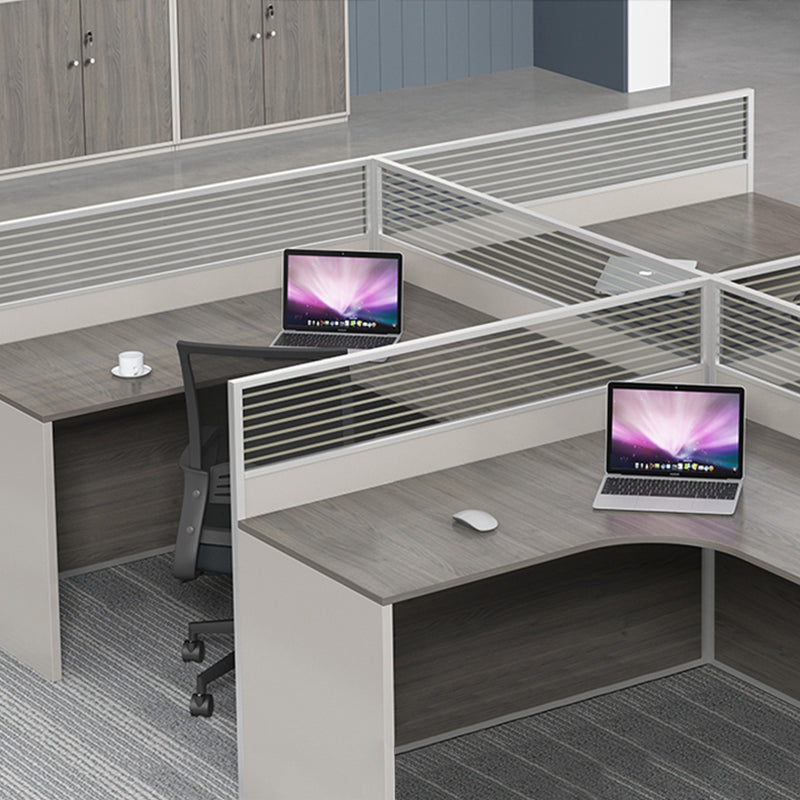 オフィスデスク・事務机|モダン L型 防音パネル付き