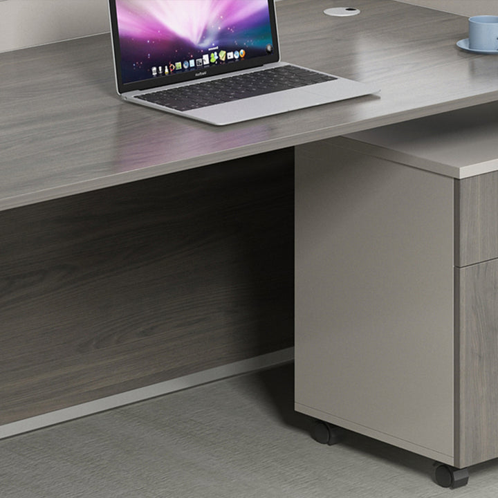 オフィスデスク・事務机|モダン L型 防音パネル付き