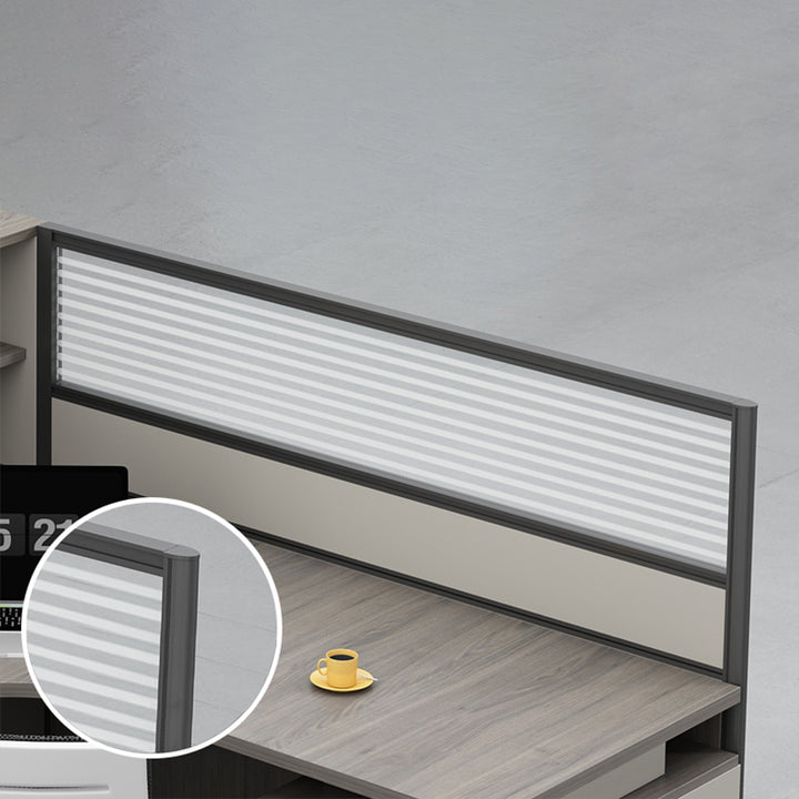 オフィスデスク・事務机|シンプル 防音ガラス付き モダン