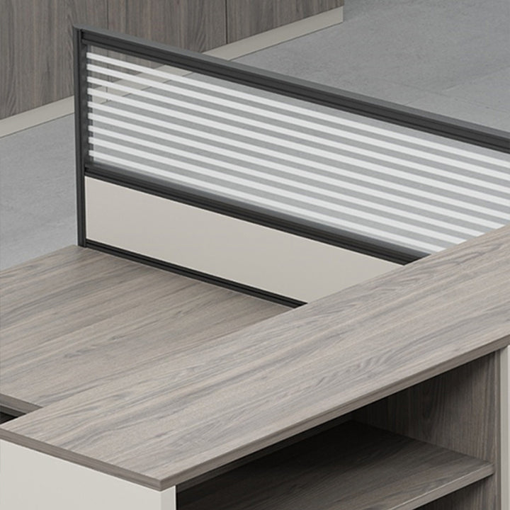 オフィスデスク・事務机|シンプル 防音ガラス付き モダン