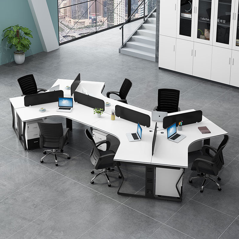 オフィスデスク・事務机|アーチ型 スタイリッシュ 組み換え自由