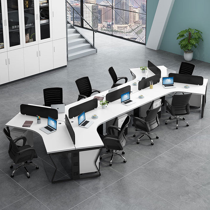 オフィスデスク・事務机|アーチ型 スタイリッシュ 組み換え自由