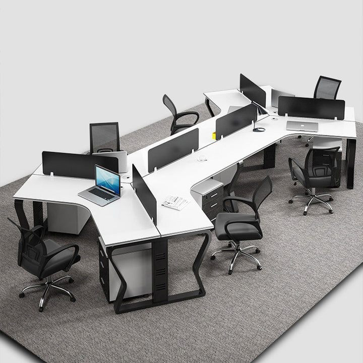 オフィスデスク・事務机|アーチ型 スタイリッシュ 組み換え自由