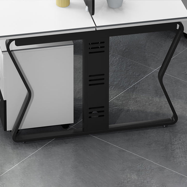 オフィスデスク・事務机|アーチ型 スタイリッシュ 組み換え自由