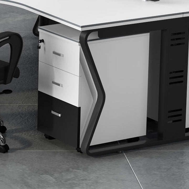 オフィスデスク・事務机|アーチ型 スタイリッシュ 組み換え自由