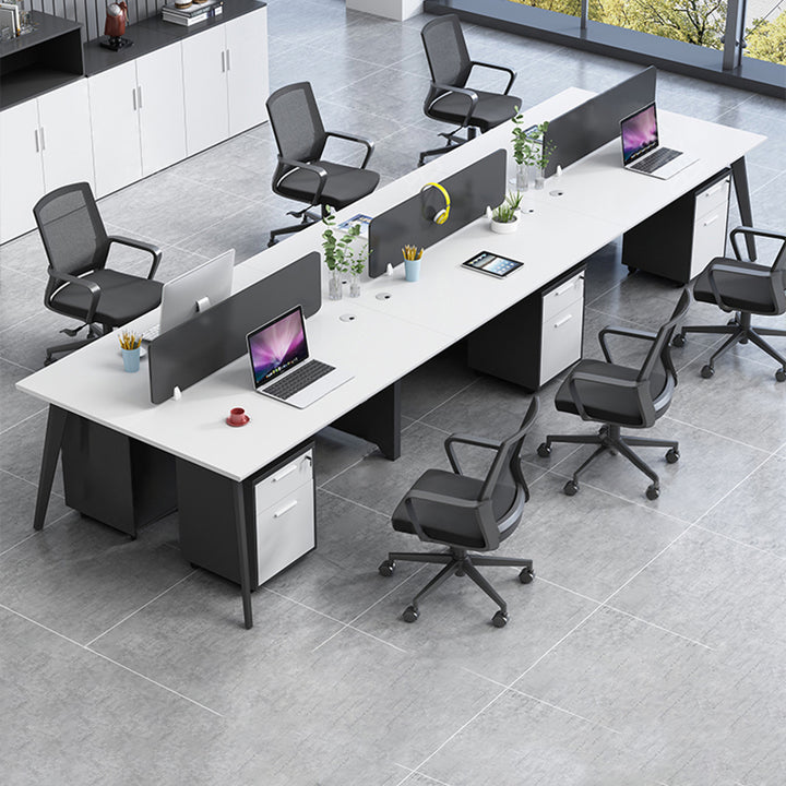 オフィスデスク・事務机|シンプル 清潔感 プライバシー保護