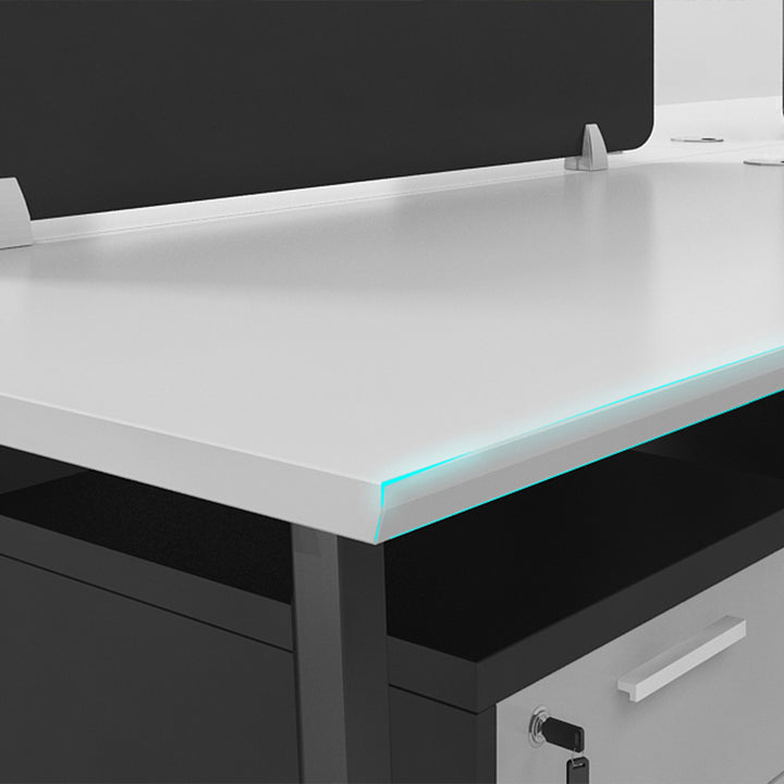 オフィスデスク・事務机|シンプル 清潔感 プライバシー保護