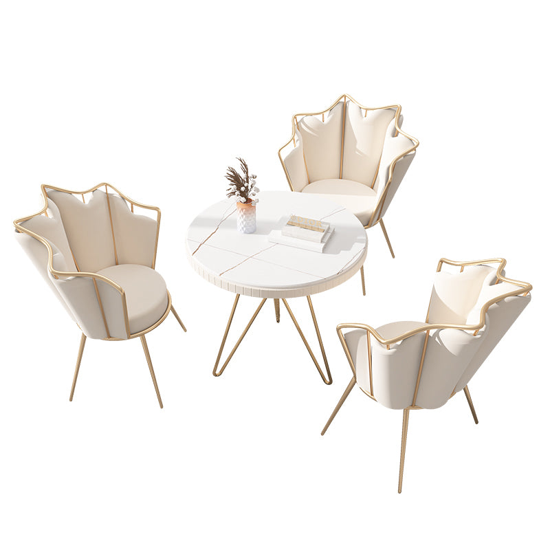コーヒーテーブル・椅子｜北欧風 マーブル模様