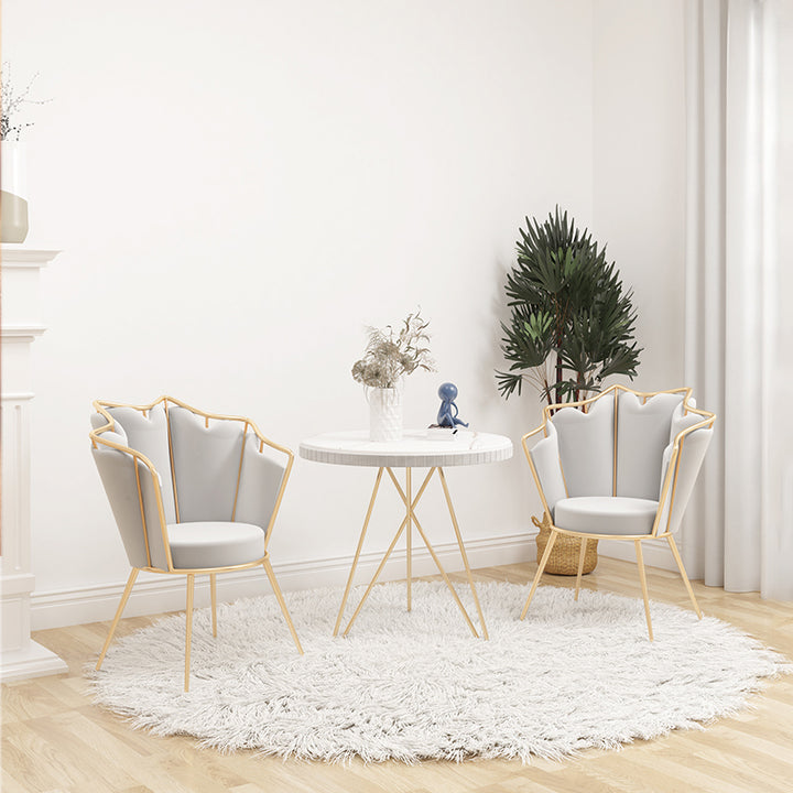 コーヒーテーブル・椅子｜北欧風 マーブル模様