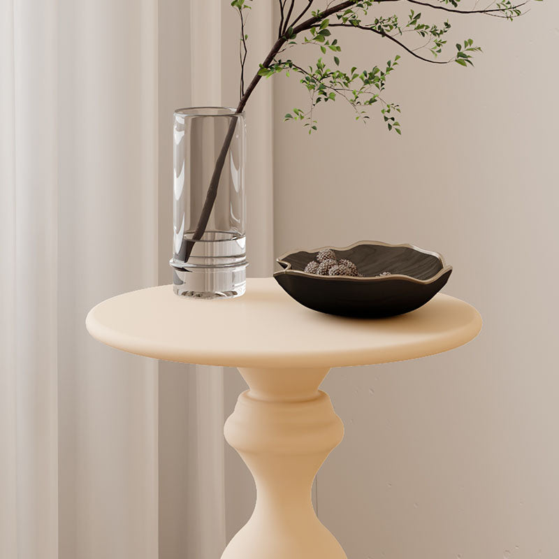 ラウンドコンソールテーブル｜欧米風デザイン コンパクト 円型テーブル