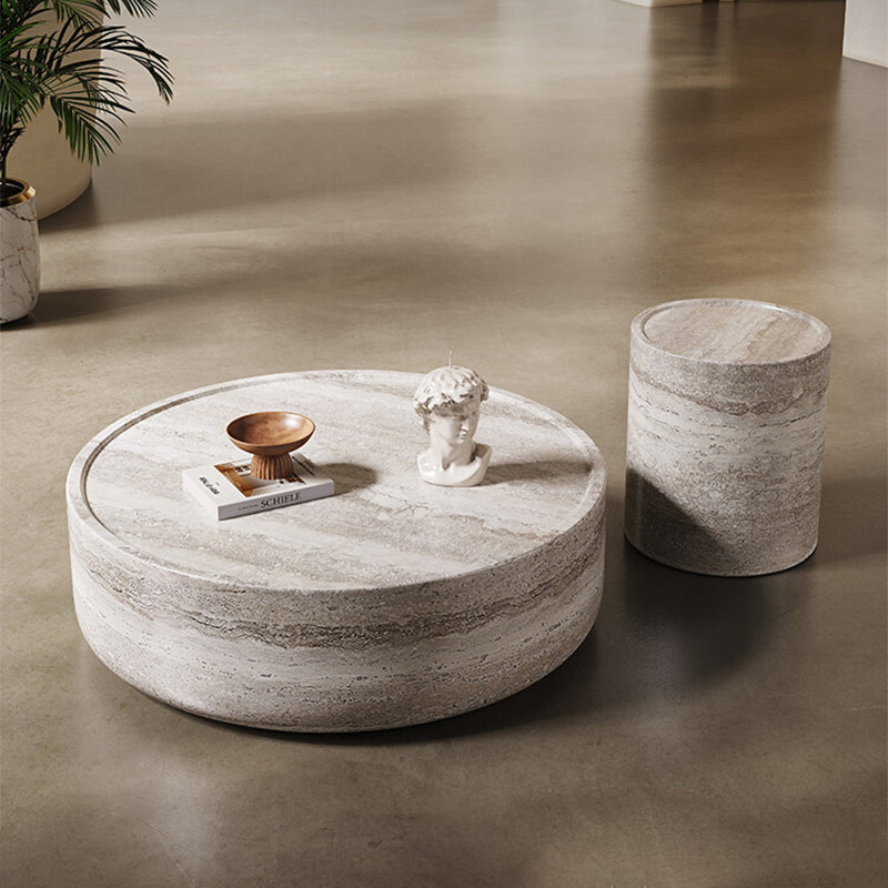 OFFINEO公式 | ローテーブル イタリア風 高級モダン 天然石模様