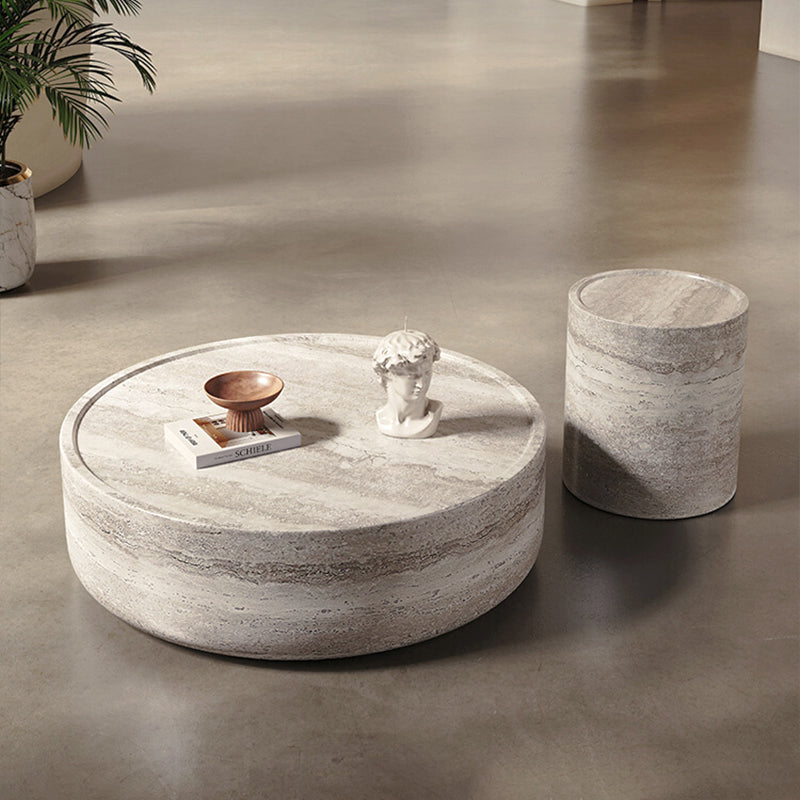 OFFINEO公式 | ローテーブル イタリア風 高級モダン 天然石模様