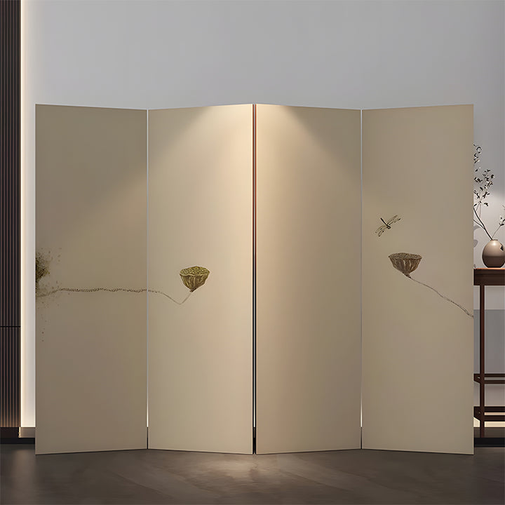 パーテーション｜油絵キャンバス レトロ 折り畳み式