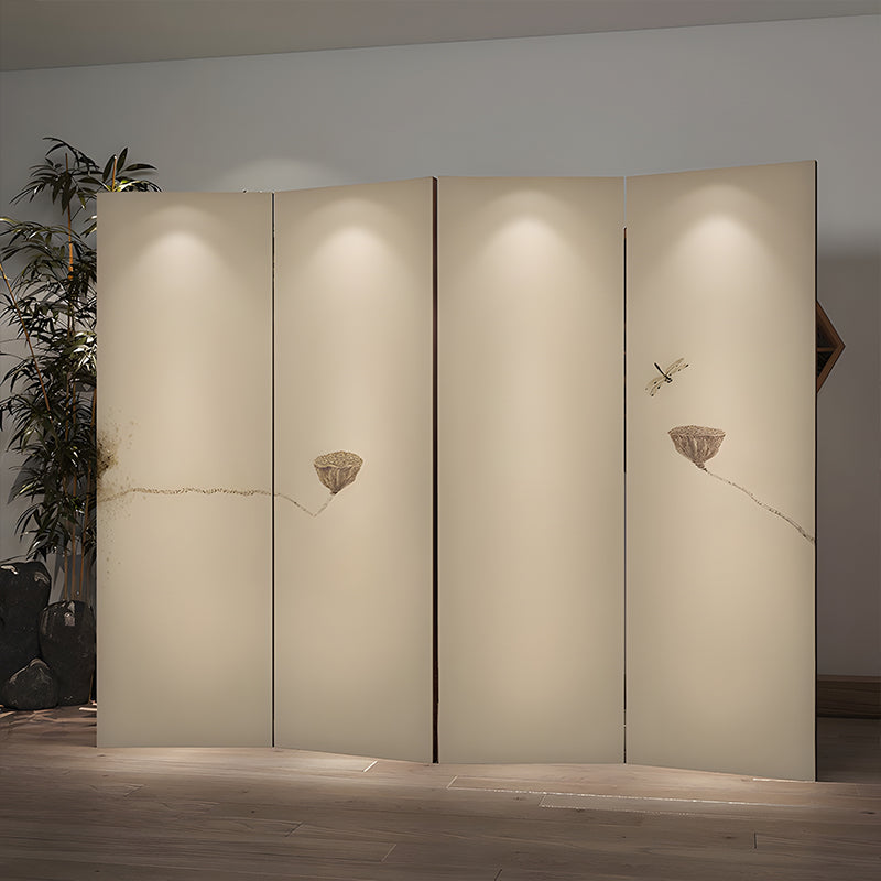 パーテーション｜油絵キャンバス レトロ 折り畳み式