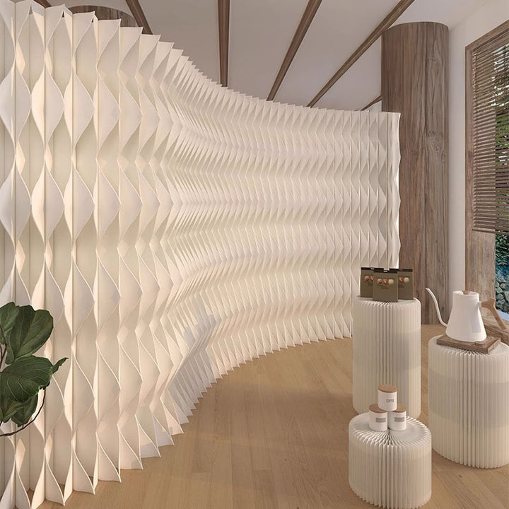 パーテーション｜クラフト紙 エレガント クリーム風