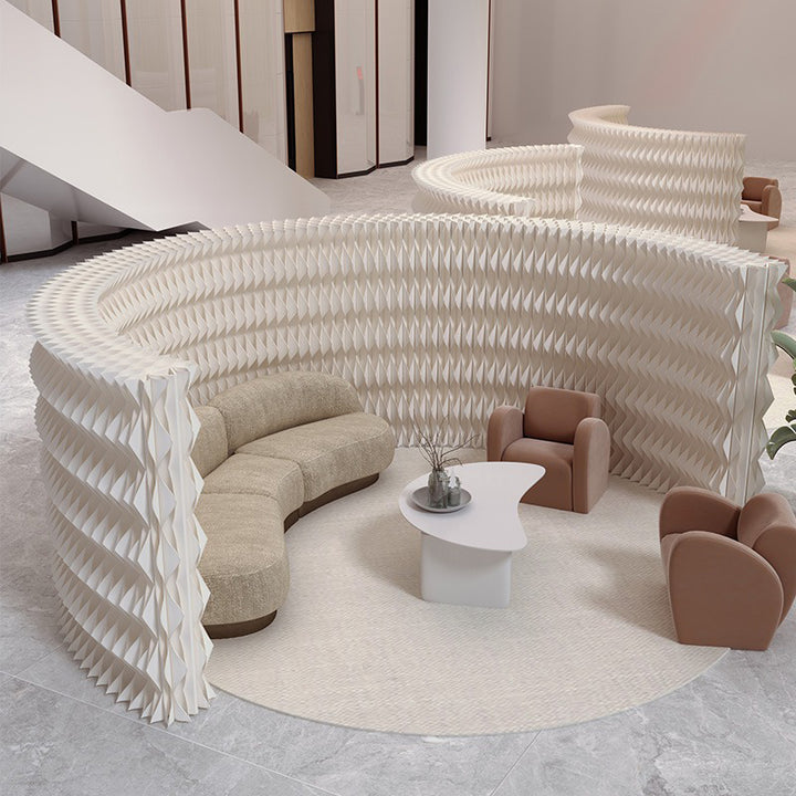 パーテーション｜クラフト紙 エレガント クリーム風