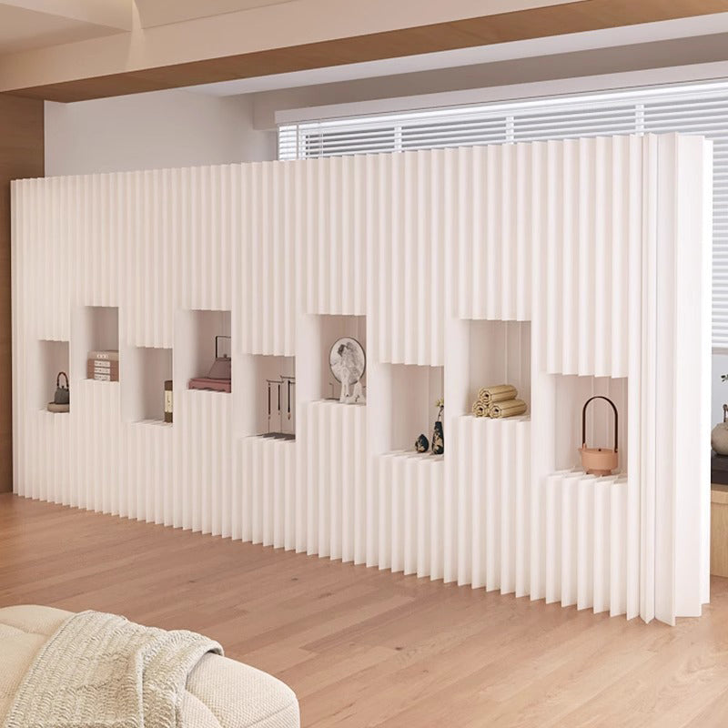 パーテーション｜クラフト紙 収納機能付き ナチュラル