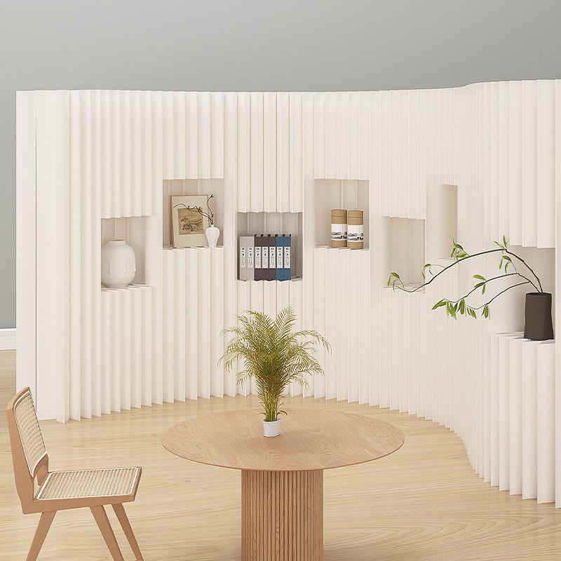 パーテーション｜クラフト紙 収納機能付き ナチュラル