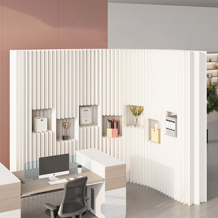 パーテーション｜クラフト紙 収納機能付き ナチュラル