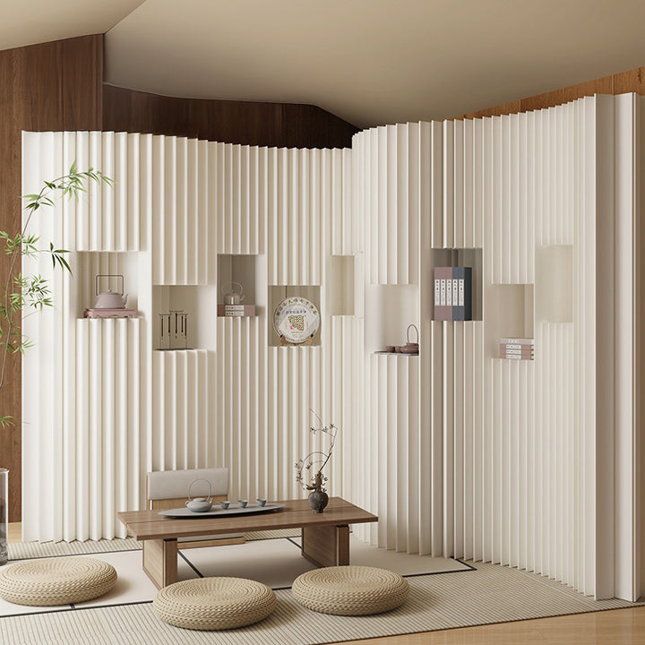 パーテーション｜クラフト紙 収納機能付き ナチュラル