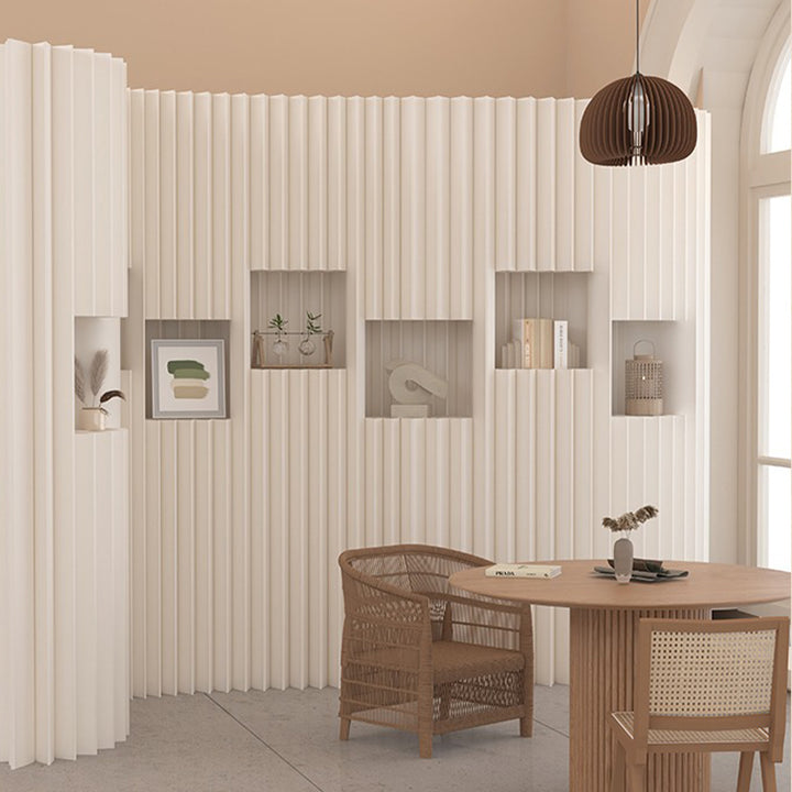 パーテーション｜クラフト紙 収納機能付き ナチュラル