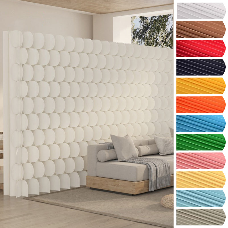 パーテーション｜クラフト紙 立体リズムデザイン