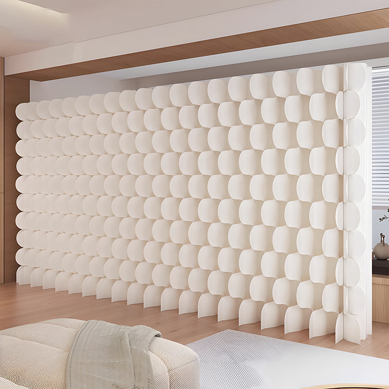 パーテーション｜クラフト紙 立体リズムデザイン