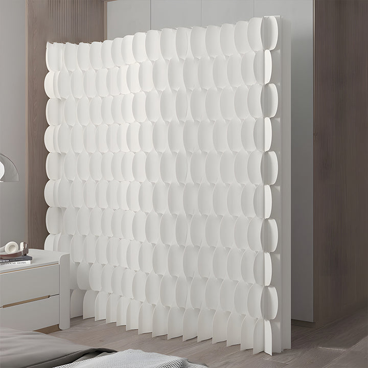 パーテーション｜クラフト紙 立体リズムデザイン