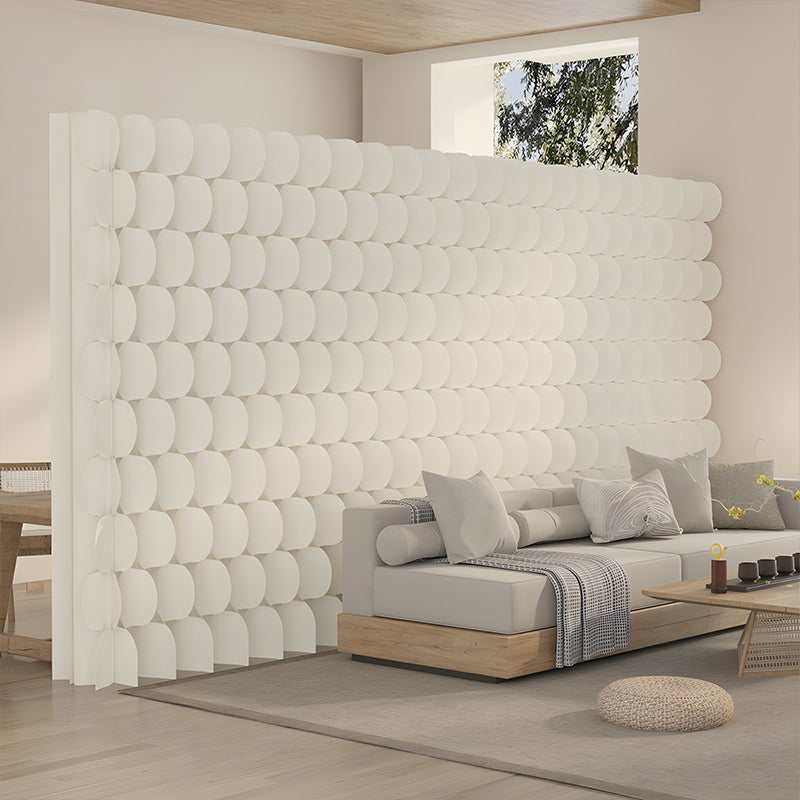 パーテーション｜クラフト紙 立体リズムデザイン