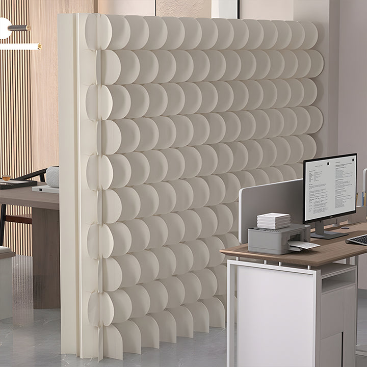 パーテーション｜クラフト紙 立体リズムデザイン