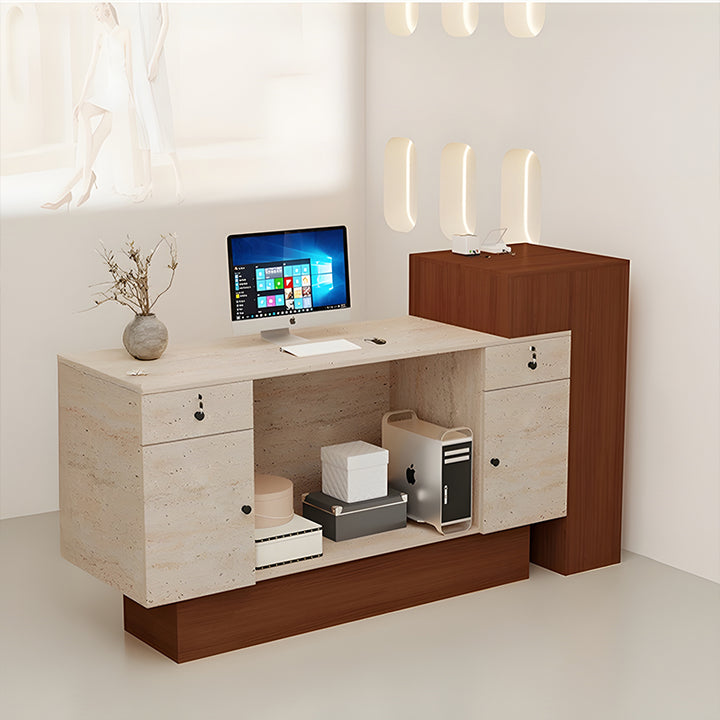 受付台｜エレガントな直線デザイン 機能性