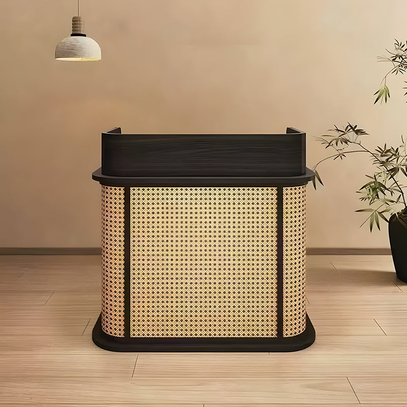 r1130 存在感のあるリゾートスタイルのラタンカウンター OFFINEO公式 |レジカウンター ラタンエレガンス スタイル