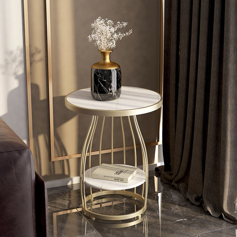 エレガントなテーブル 狭いスペース用の小さなサイドテーブル @0007@