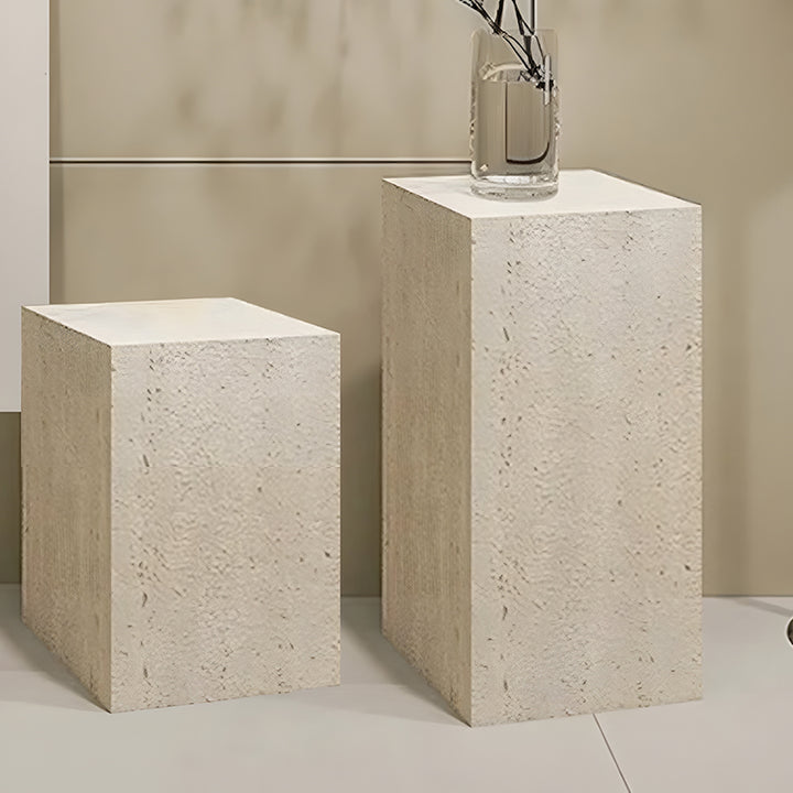 サイドテーブル｜トラバーチン模様 スタイリッシュ 高級感