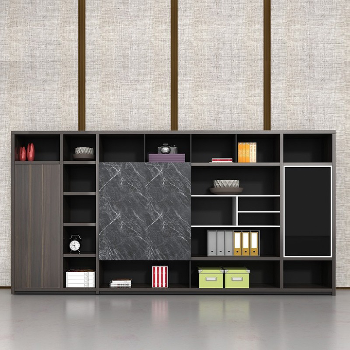 壁面収納｜石調モダン スライド収納